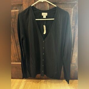 OLD NAVY Black Button Cardigan XL